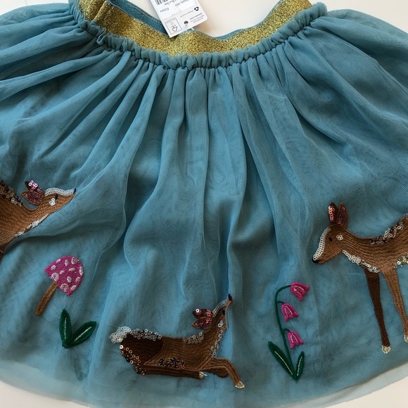 🌸SOLD🐣 HTF NWT mini boden Sequin Appliqué Tulle Skirt - Picture 7 of 15